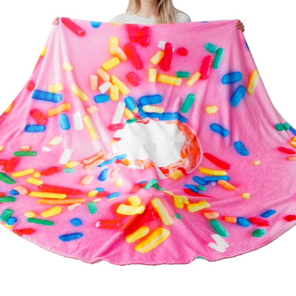 Huge pink sprinkle blanket, super soft!
